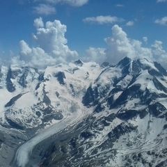 Flugwegposition um 13:30:33: Aufgenommen in der Nähe von Maloja, Schweiz in 3852 Meter
